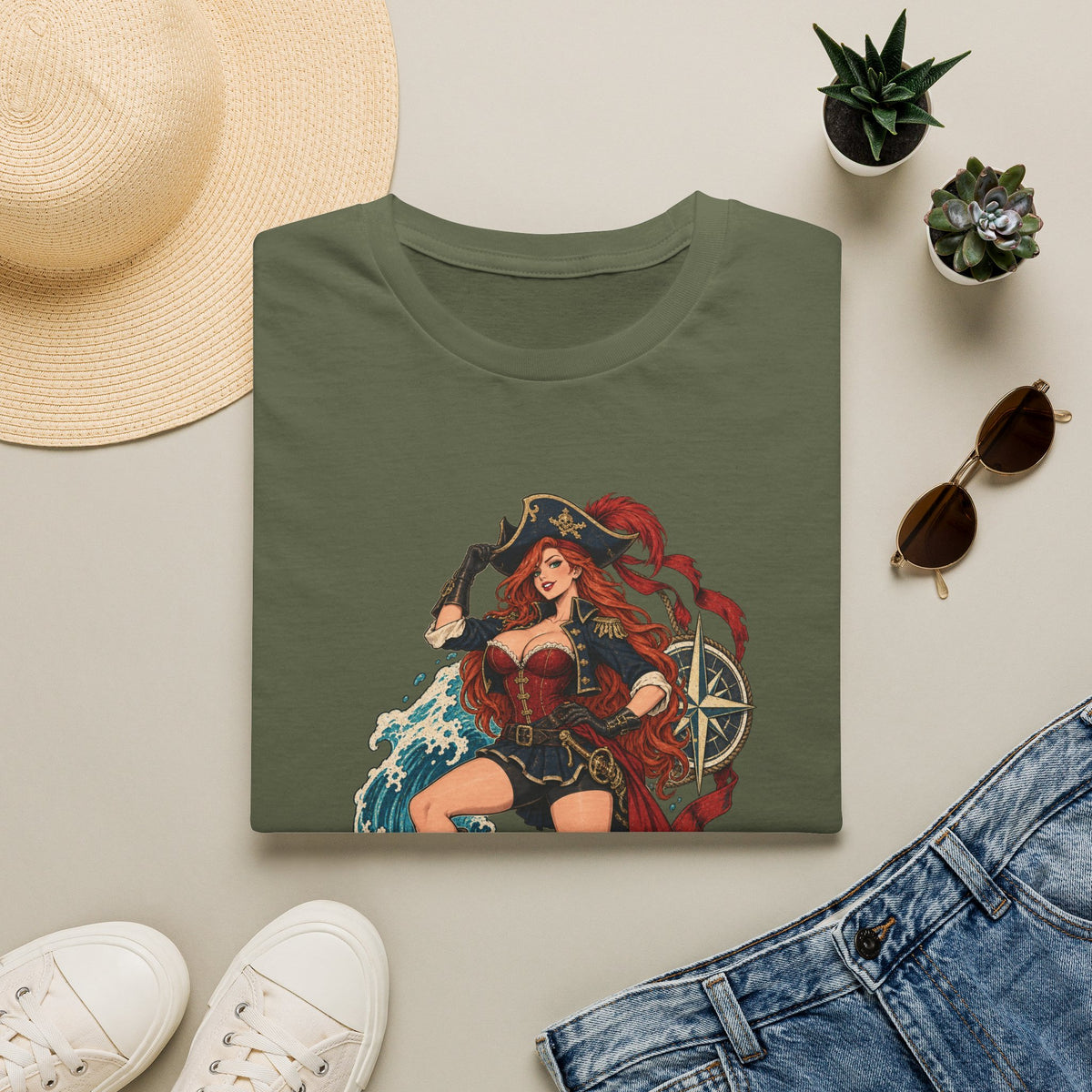 Miss Fortune | League of Legends | Sexy Pirate Pin-Up T-Shirt