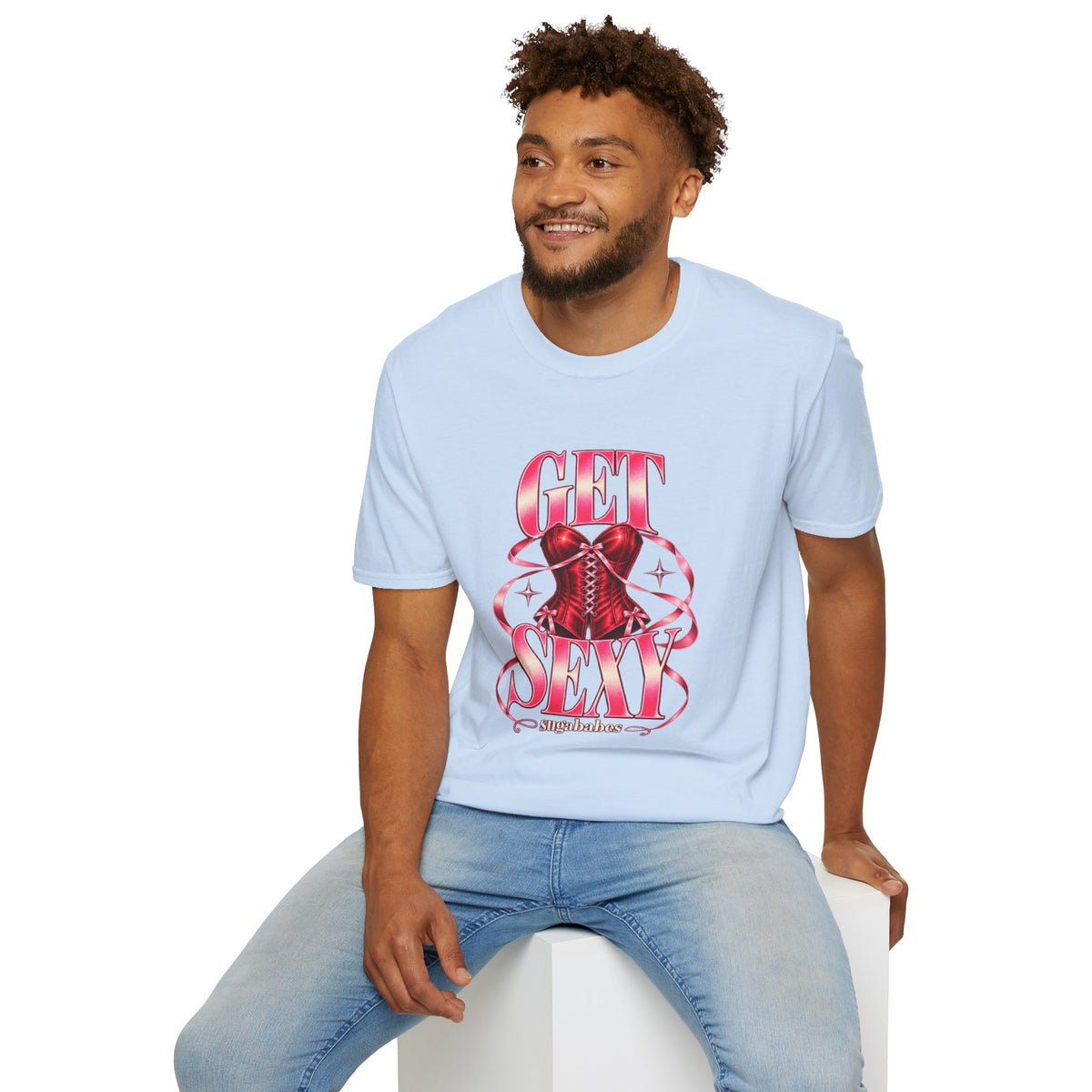 Get Sexy | Sugababes | Corset Retro Pink Y2K Vibe Graphic T Shirt