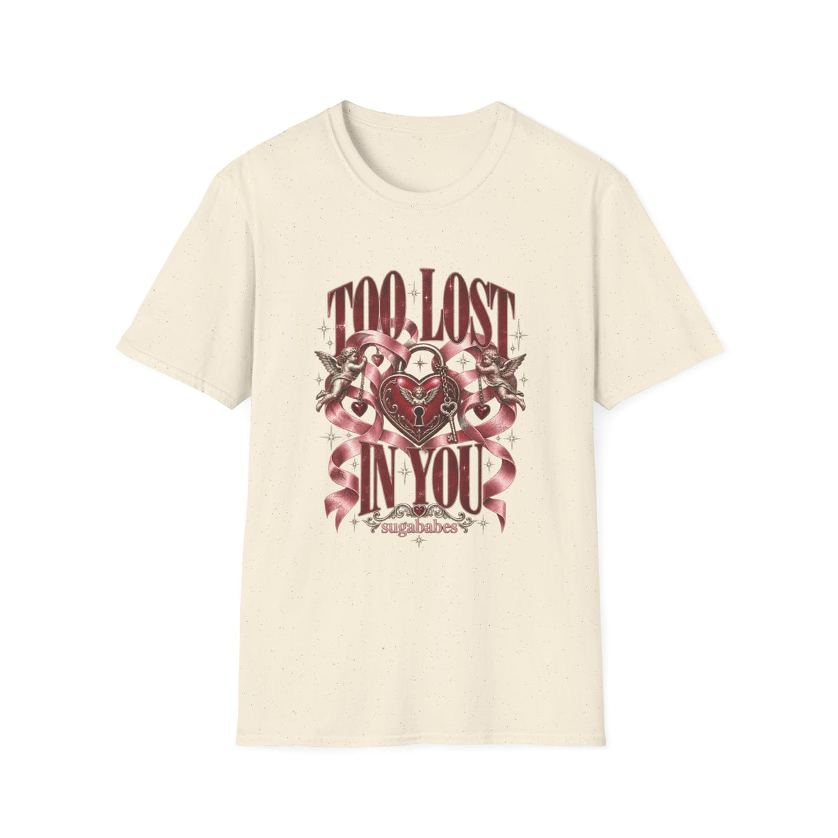 Too Lost In You | Sugababes Vintage Heart & Ribbon Graphic T Shirt