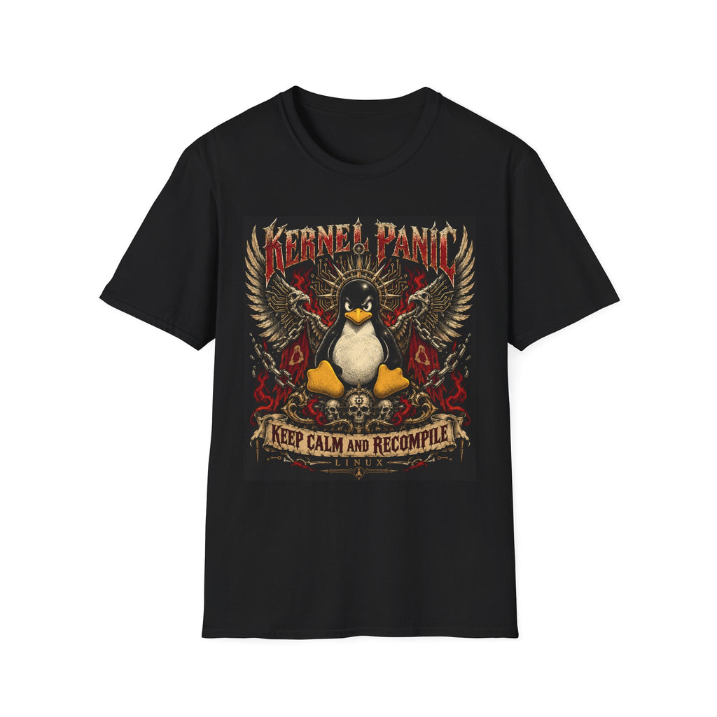 Linux | Kernel Panic | Keep Calm and Recompile | Penguin Tee