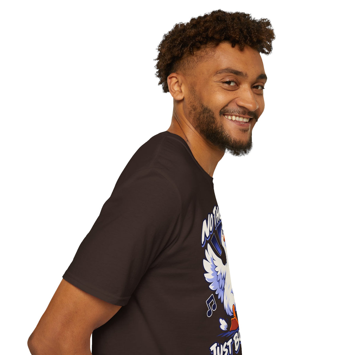 Cute Goose | No Thoughts, Just Boss Music T Shirt