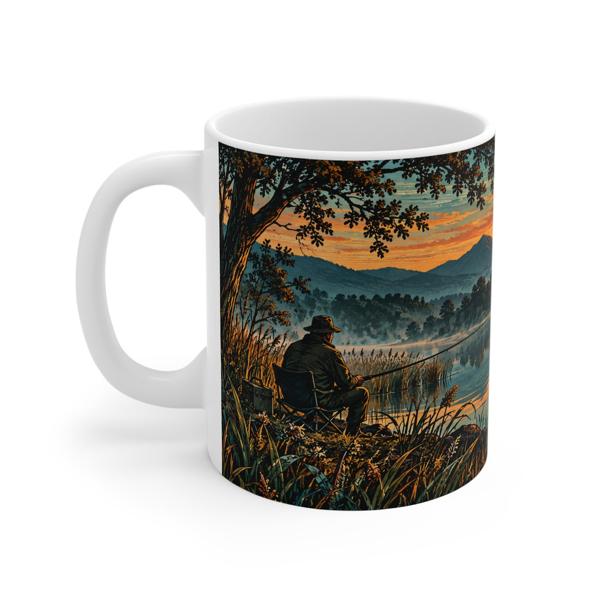 Golden Hour | Fishing Hobby Coffee Mug Gift (11oz)