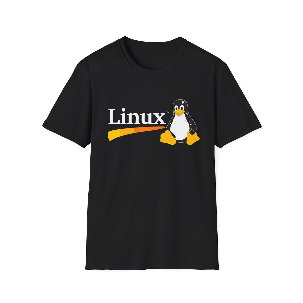 Linux Penguin Logo T‑Shirt — Retro Tech Tee for Developers & Open Source Fans