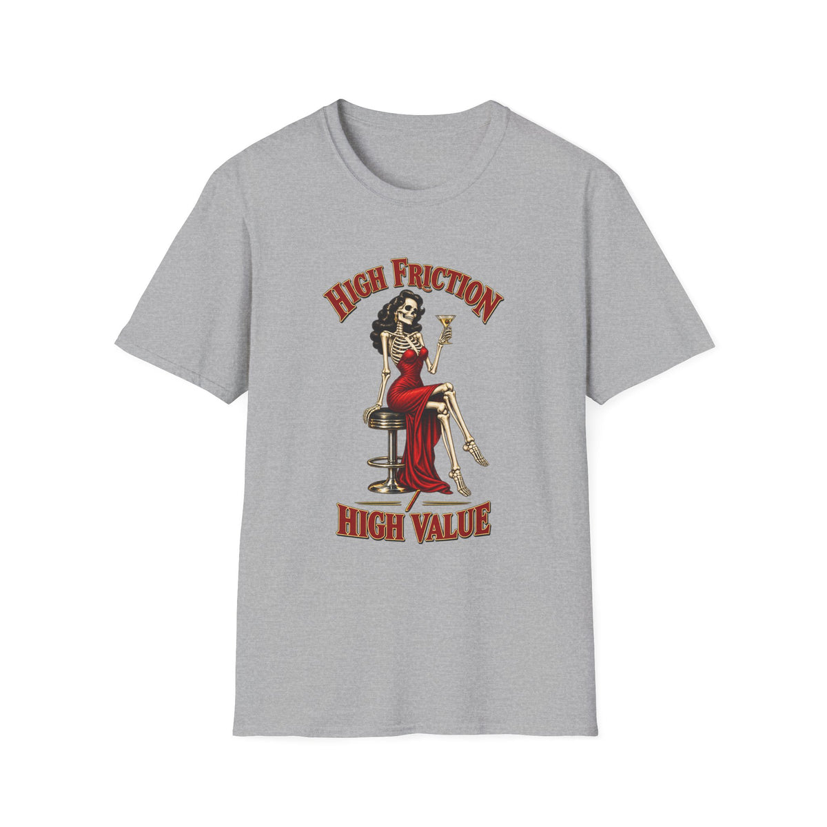 High Friction High Value | Pinup Skeleton Graphic Tee