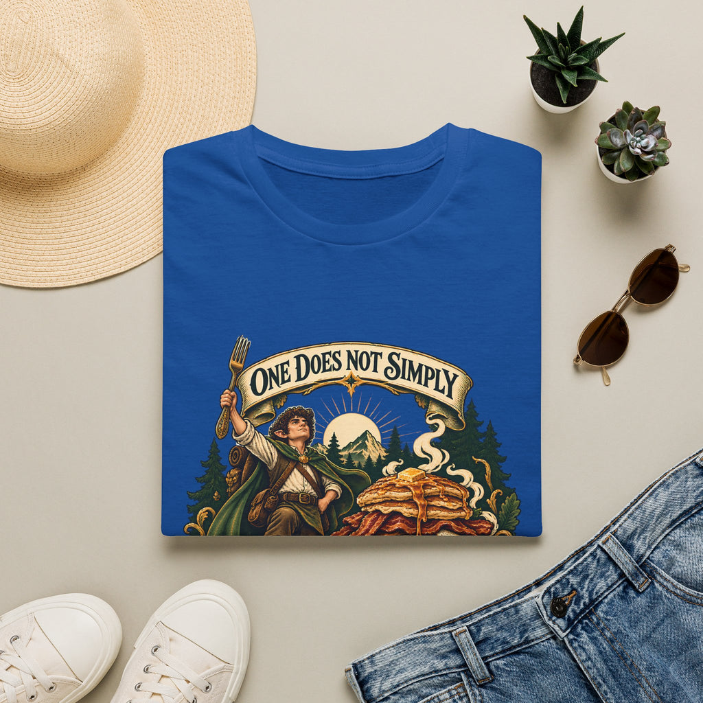 One Does Not Simply Skip Second Breakfast | Funny Hobbit Breakfast Graphic