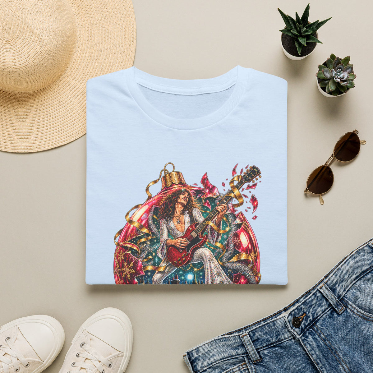 The Darkness | Christmas Glam Rock Band T-Shirt