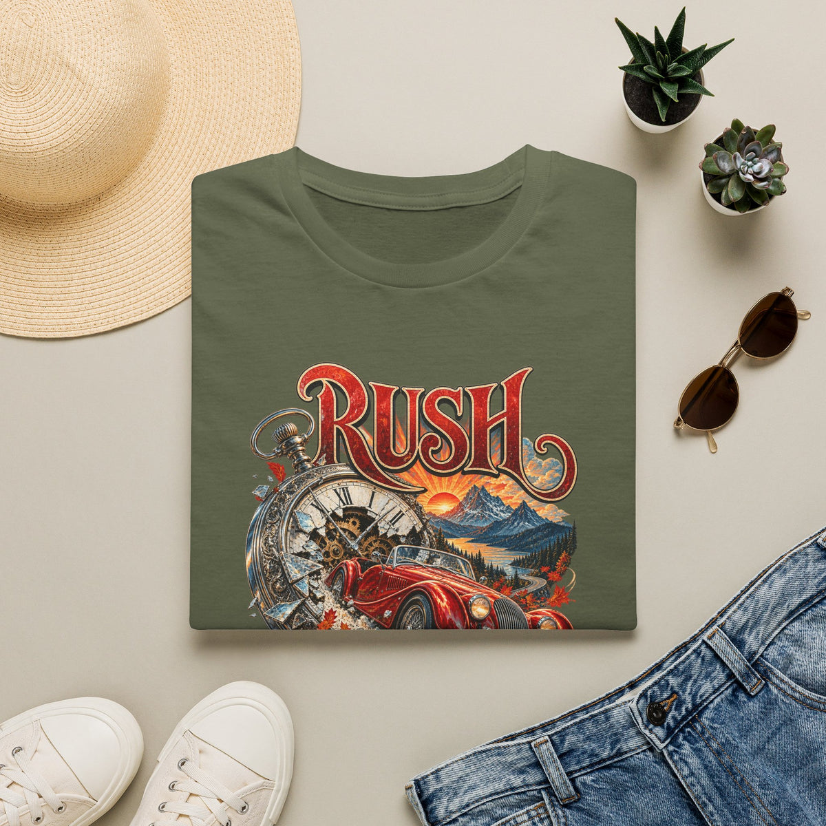 Rush | Prog Band | Red Barchetta | Graphic T-Shirt