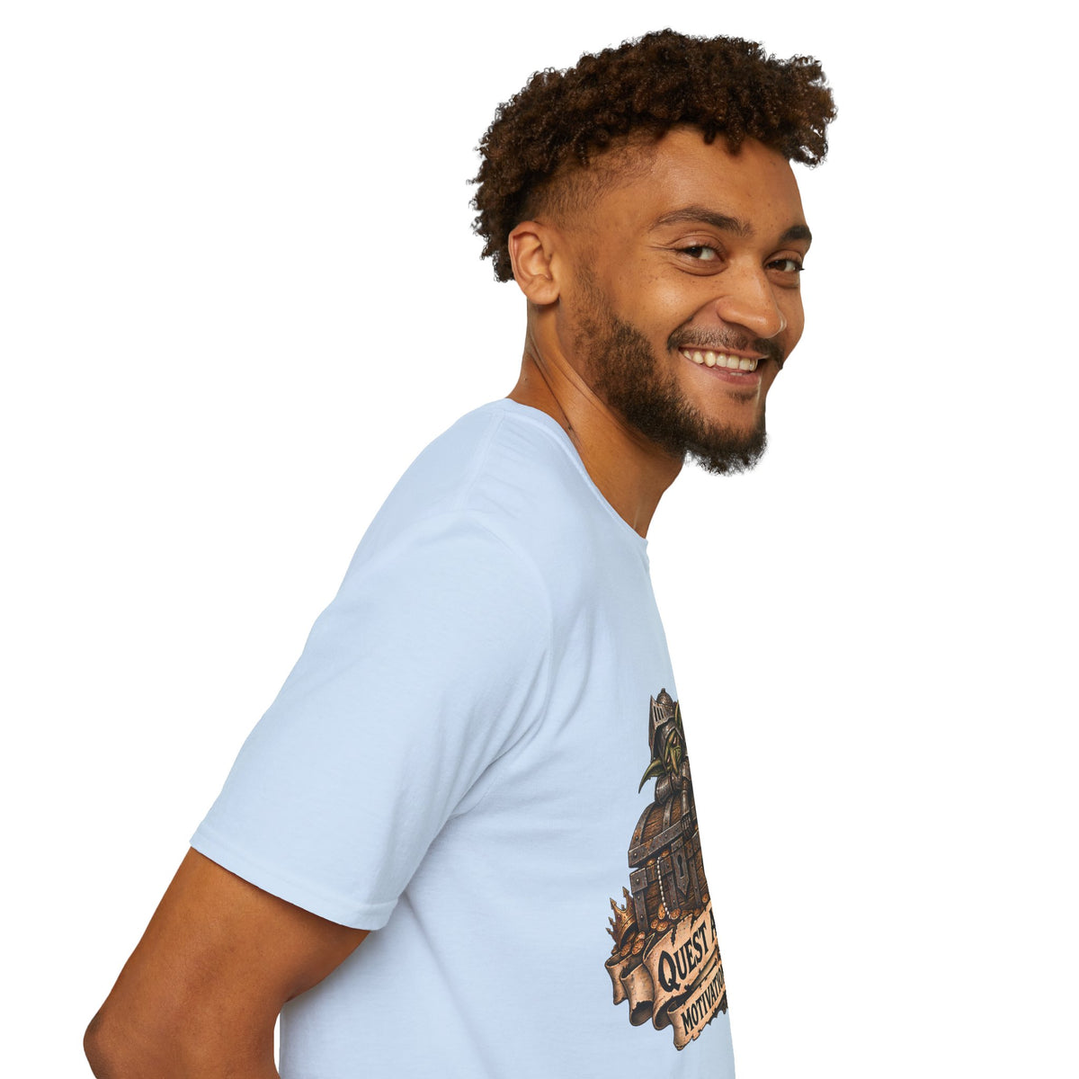 Quest Accepted T‑Shirt | Fantasy Gamer Tee (Motivation Not Found)