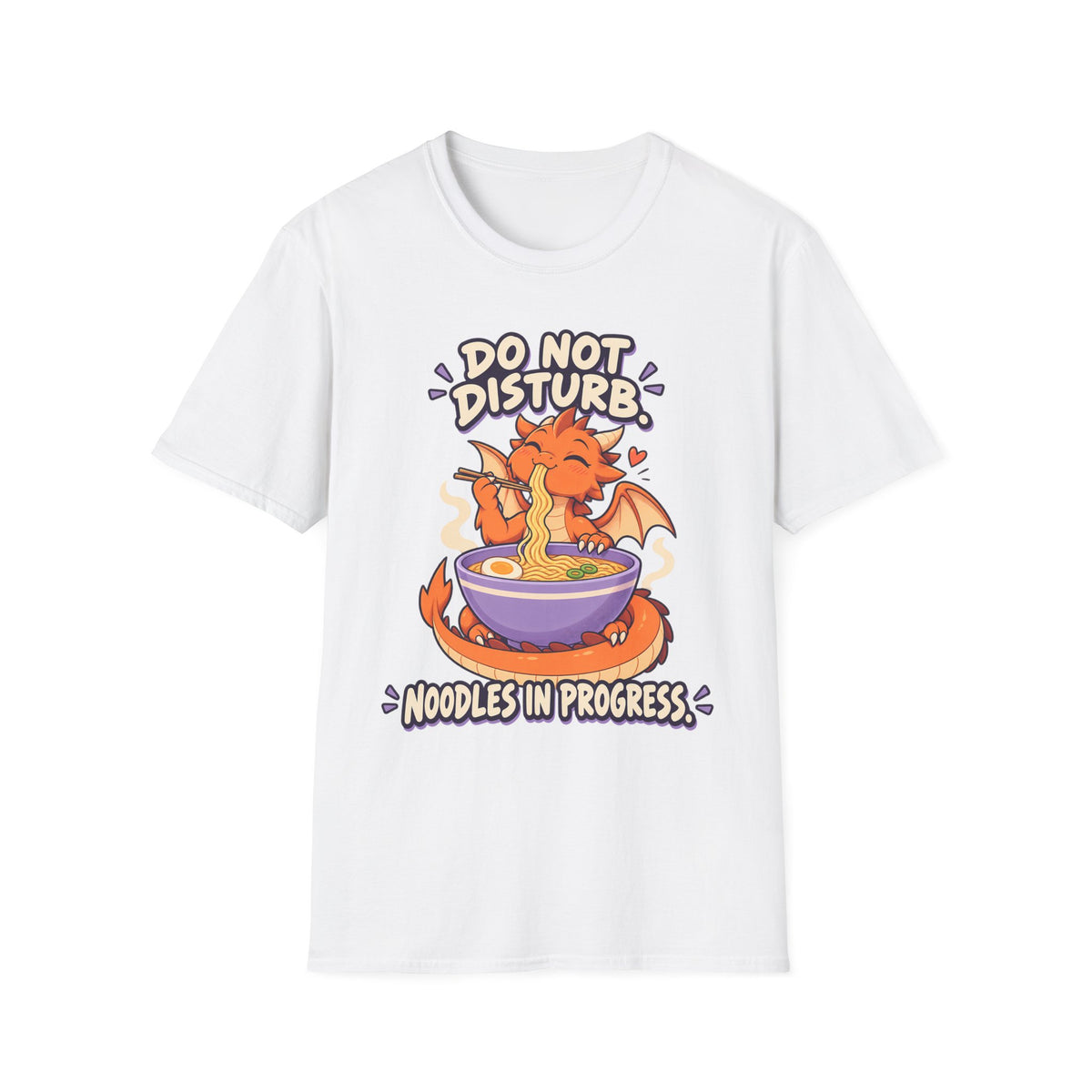 Do Not Disturb | Cute Ramen Eating Dragon Graphic Shirt