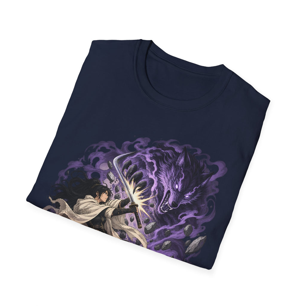 Trial of the Wolf | Samurai Anime Storm Warrior T-Shirt
