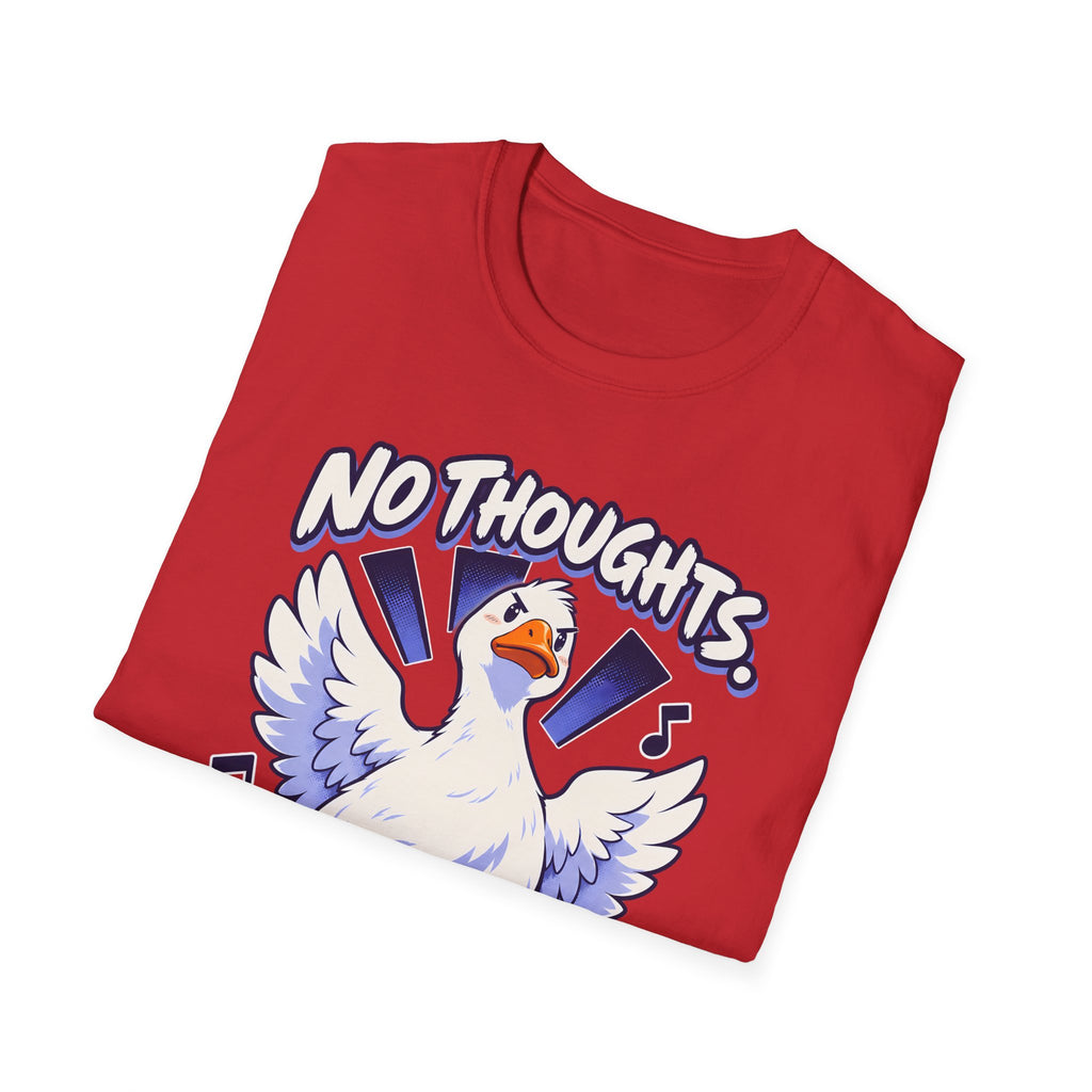 Cute Goose | No Thoughts, Just Boss Music T Shirt