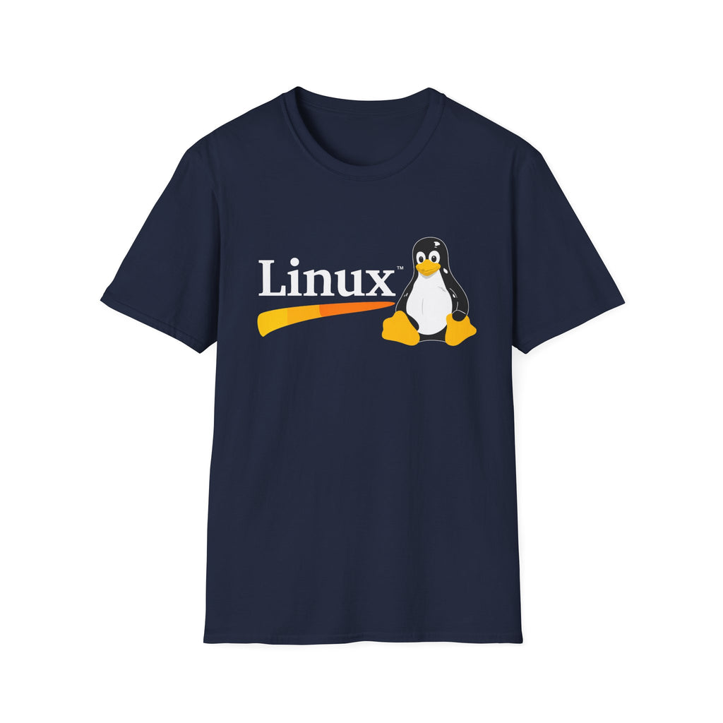 Linux Penguin Logo T‑Shirt — Retro Tech Tee for Developers & Open Source Fans