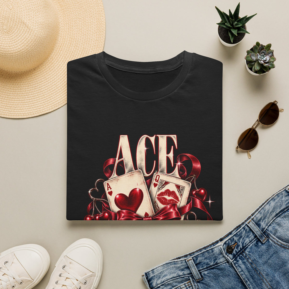 Ace Rejects | Sugababes | Playing Card Ace of Hearts T Shirt