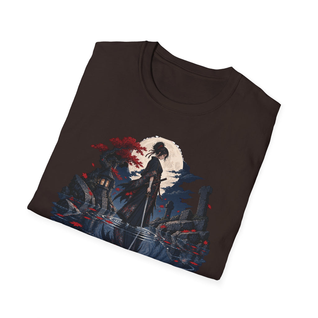 Reflection of a Monster | Moonlit Wolf Spirit T-Shirt | Samurai Silhouette Graphic Tee