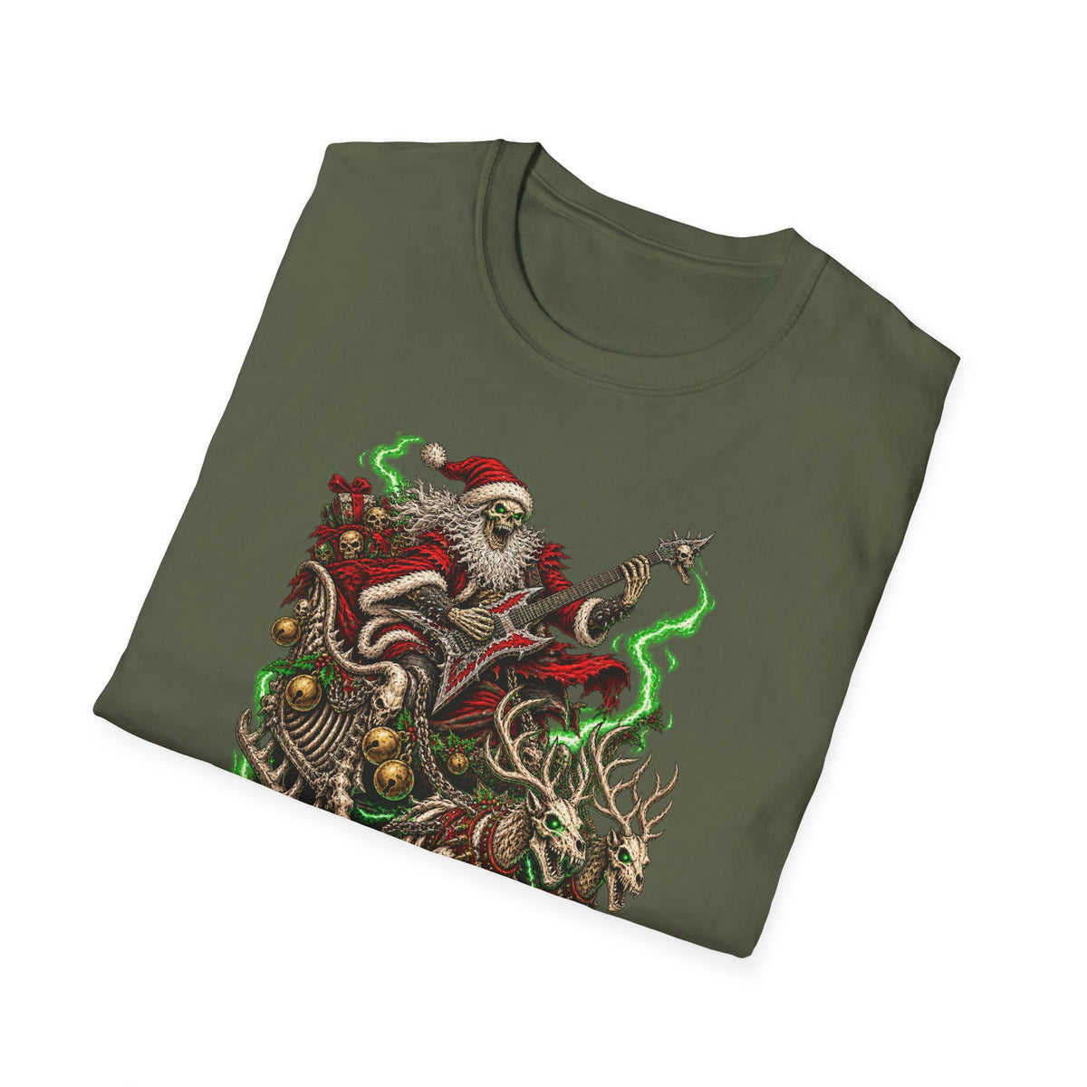 Slay Bells | Santa Clauses Horror Christmas T-Shirt
