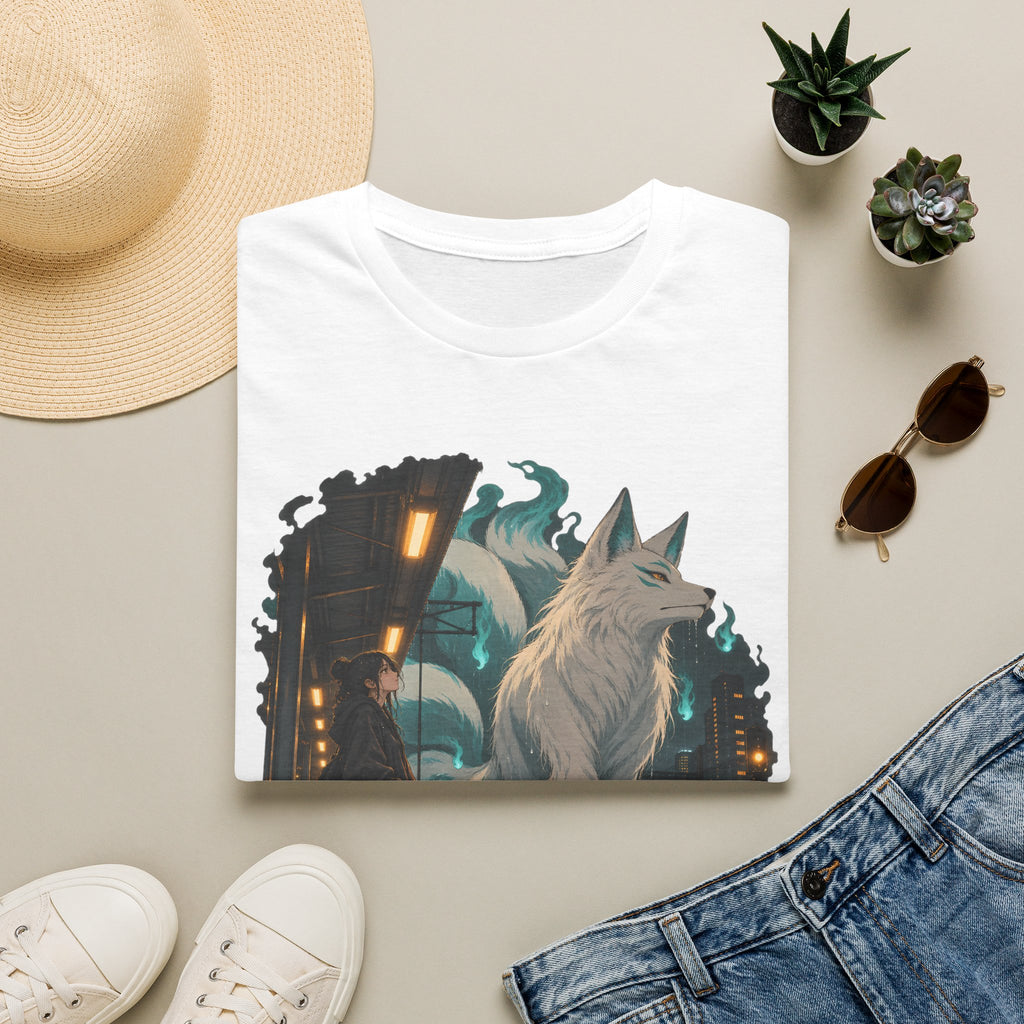 Wolf in the Rain | Last Train Home T-Shirt | Urban Nightscape Graphic Tee