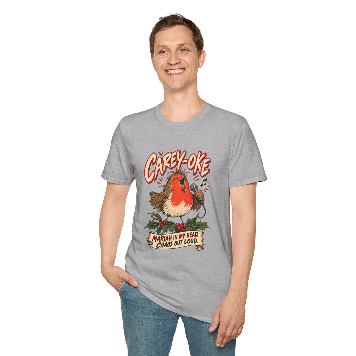 Robin 'Carey-oke' T-Shirt | Mariah in My Head Funny Holiday Tee