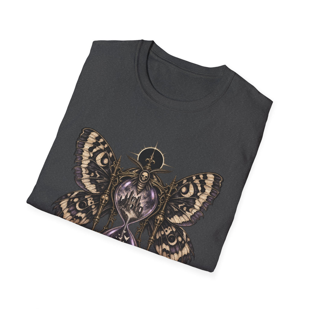 Death’s-Head Moth Hourglass T-Shirt Design | Gothic Memento Mori