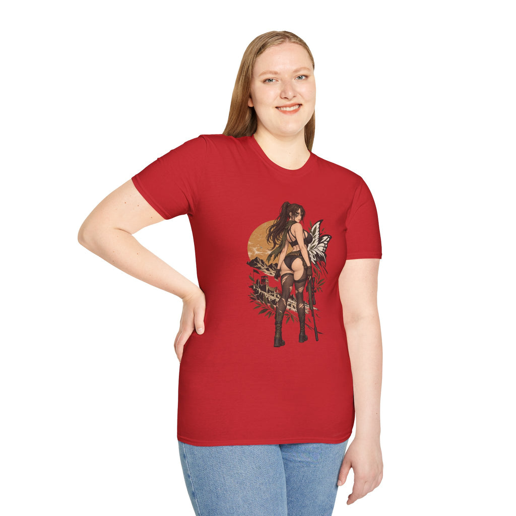 Metal Gear | Quiet | Sexy Pin Up Fantasy Sniper Girl T-Shirt