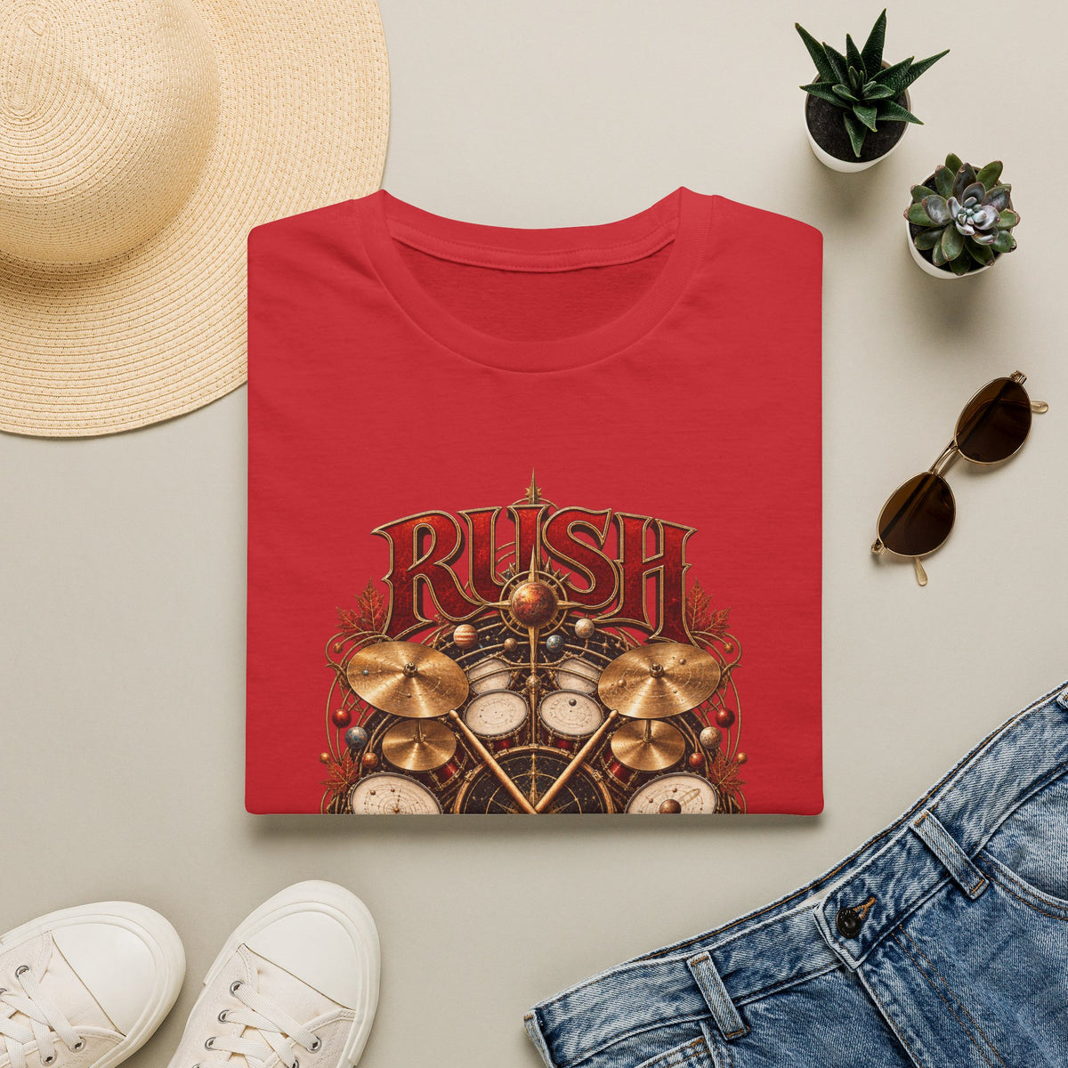 Rush | Rhythm of the Cosmos | Drummer Graphic Prog Band T-Shirt