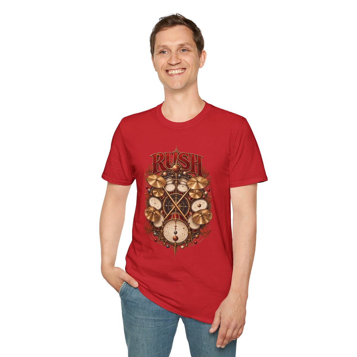 Rush | Rhythm of the Cosmos | Drummer Graphic Prog Band T-Shirt