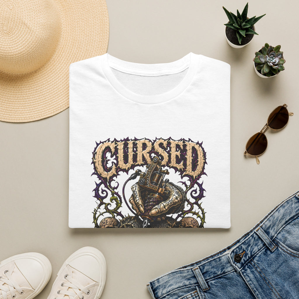 Cursed Perfection Tattoo T-Shirt - Dark Gothic Snake Graphic Tee