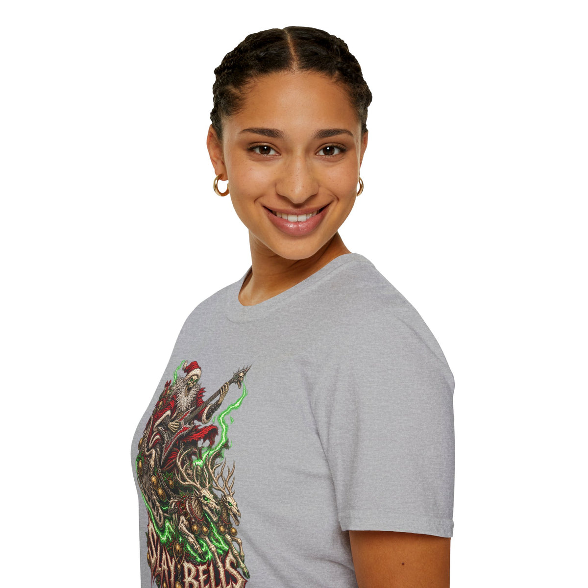 Slay Bells | Santa Clauses Horror Christmas T-Shirt