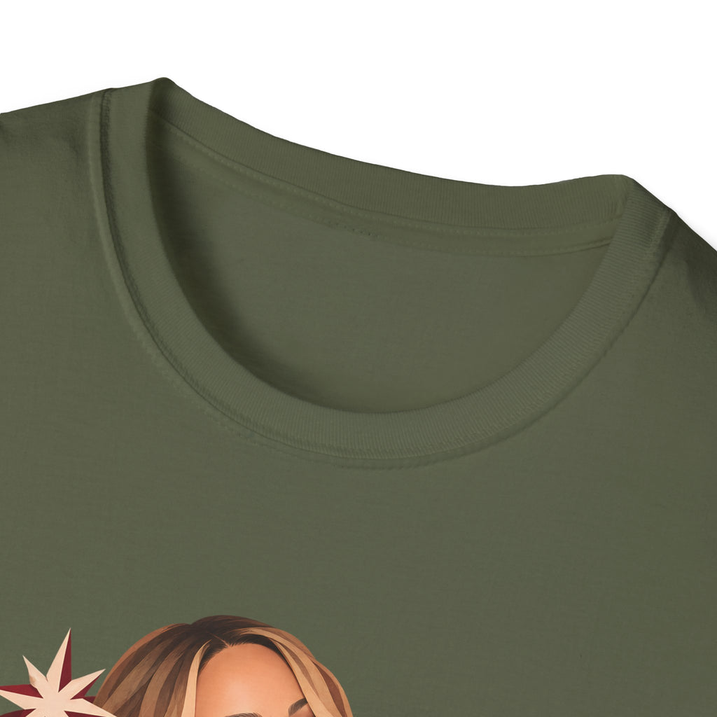 Mariah Carey | Holiday Diva Graphic Tee | Retro Red Star Portrait