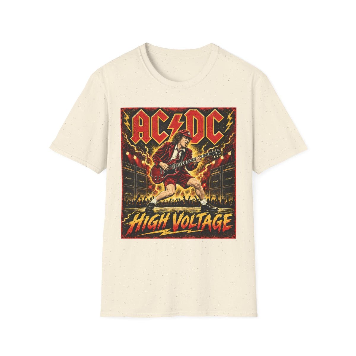 AC/DC High Voltage Graphic T-Shirt — Classic Rock Band Tee