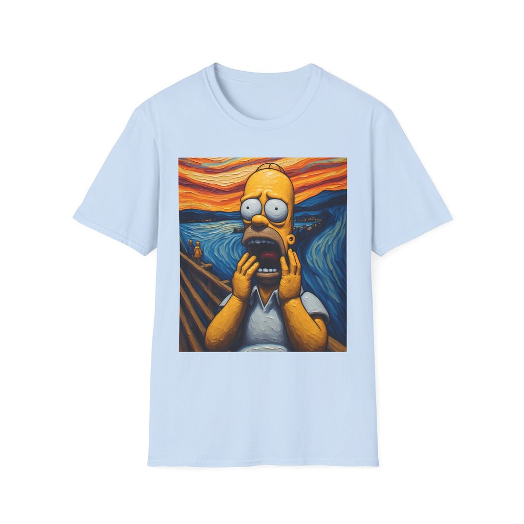 Homer Scream T-Shirt — Parody Pop Art Graphic Tee