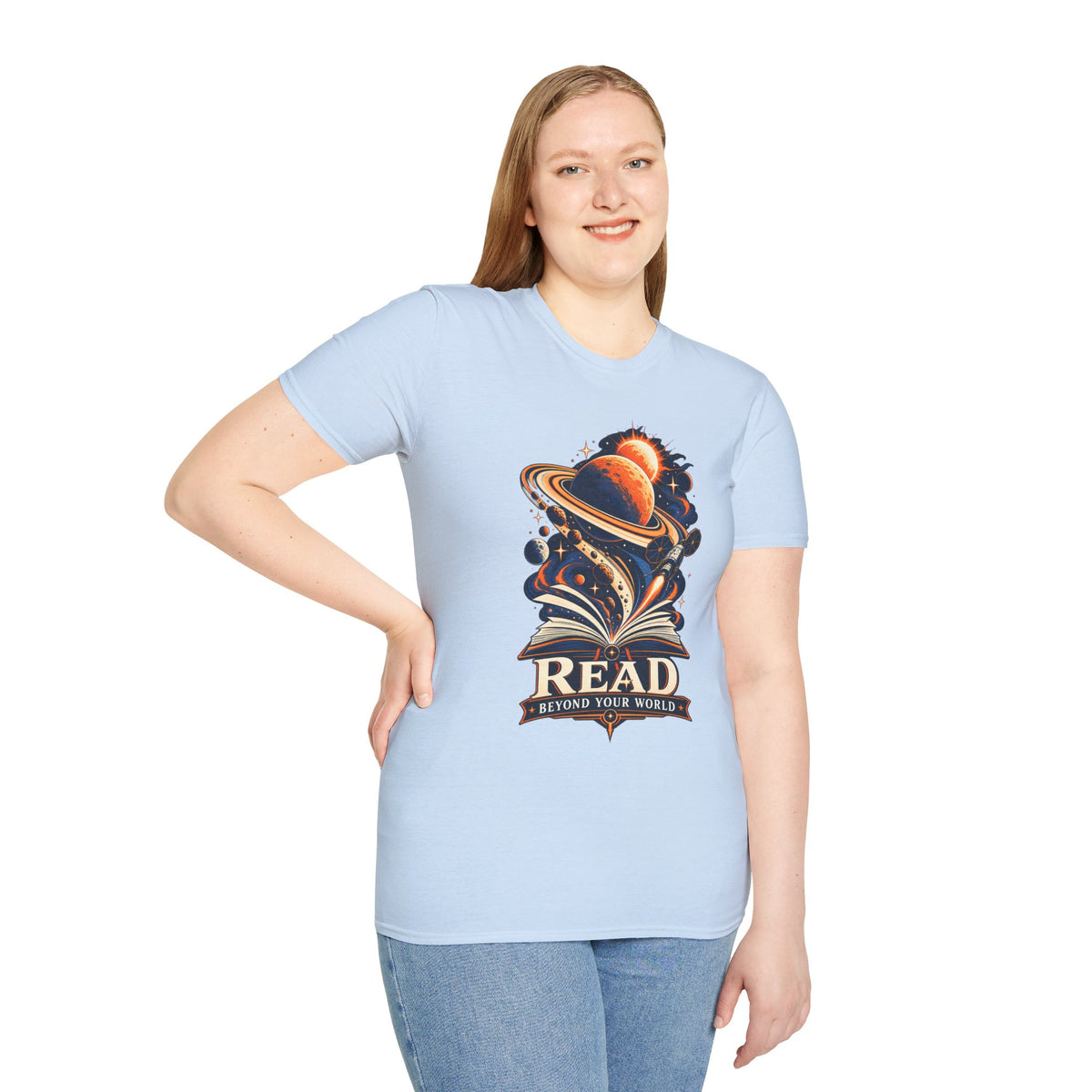Read Beyond Your World | Book and Space Lovers T-Shirt | Project Hail Mary Inspired