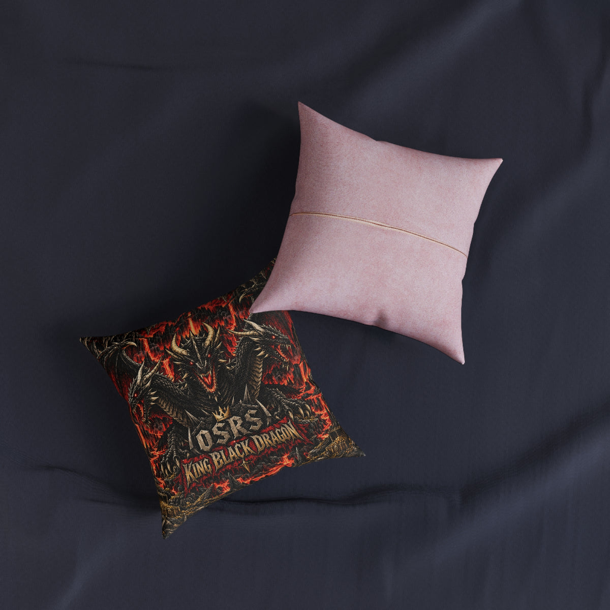 King Black Dragon OSRS RuneScape Cushion | Decorative Sofa Pillow