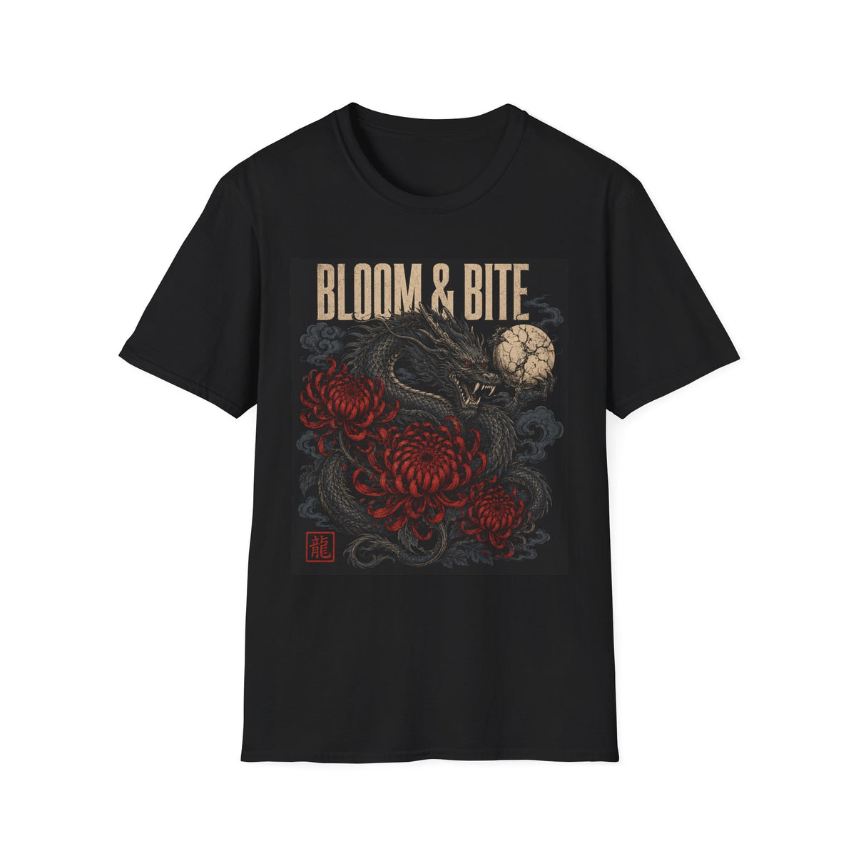 Bloom & Bite Dragon Floral Graphic Tee