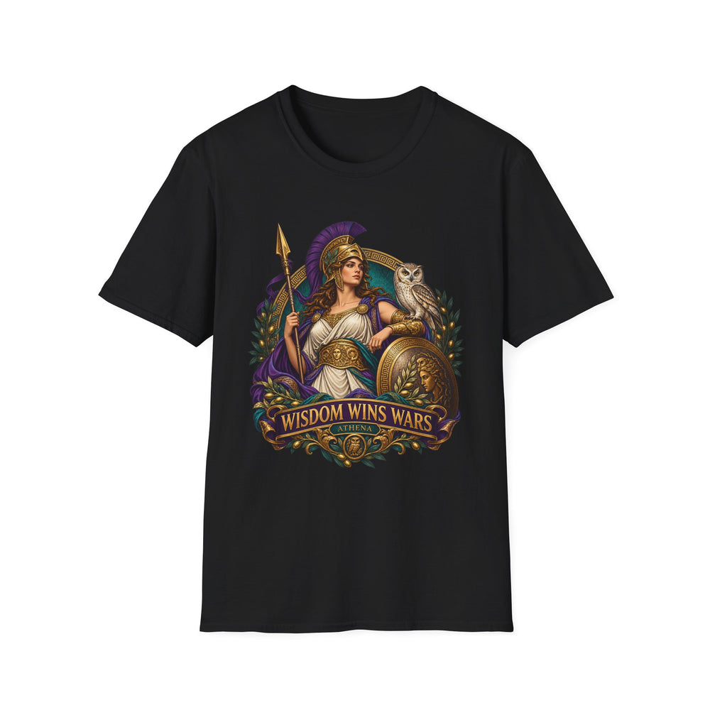 Athena Greek Mythology T-Shirt, Goddess of Wisdom Owl