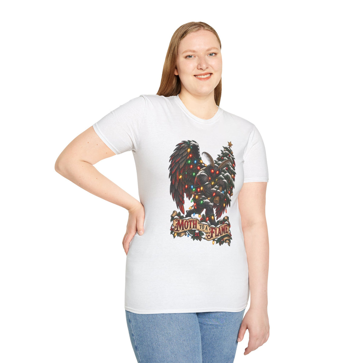 Moth to a Flame | Mothman | Christmas T Shirt