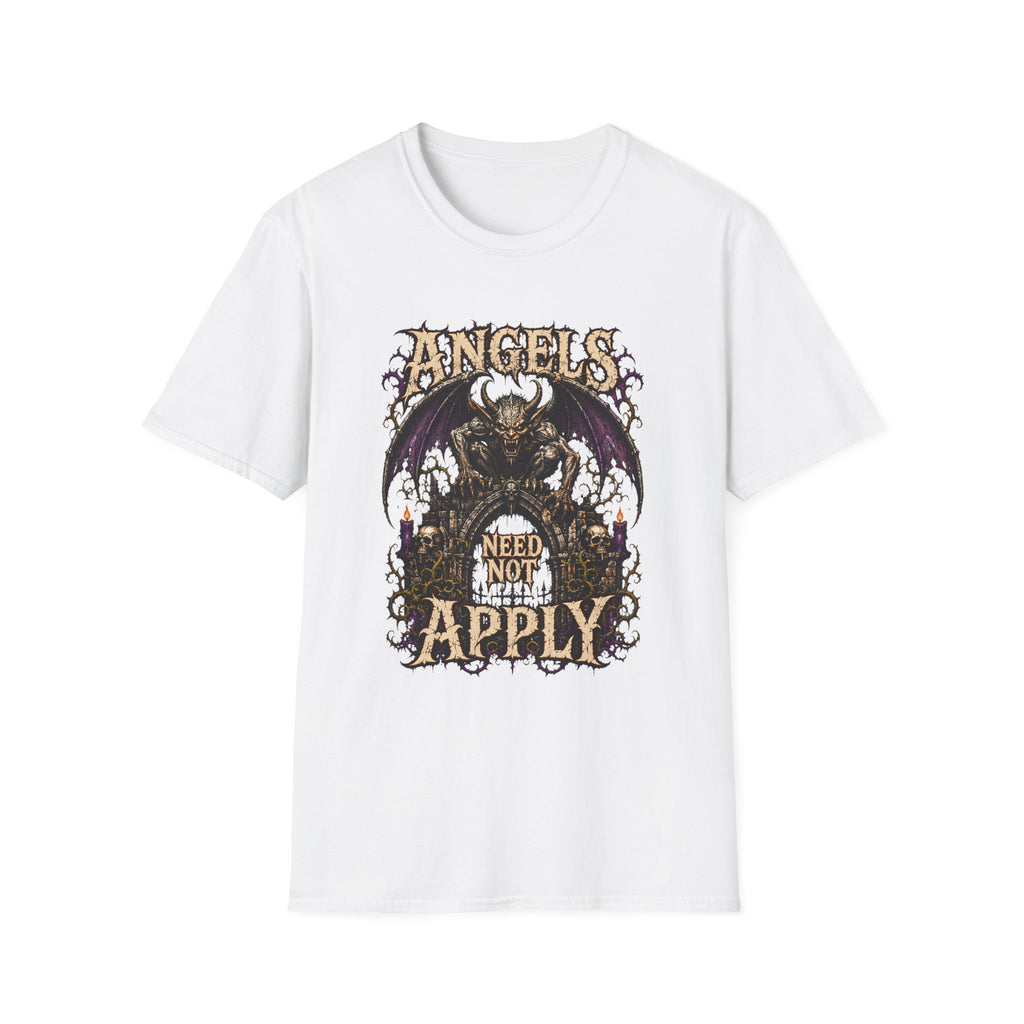 Angels Need Not Apply Gothic Demon Graphic Tee
