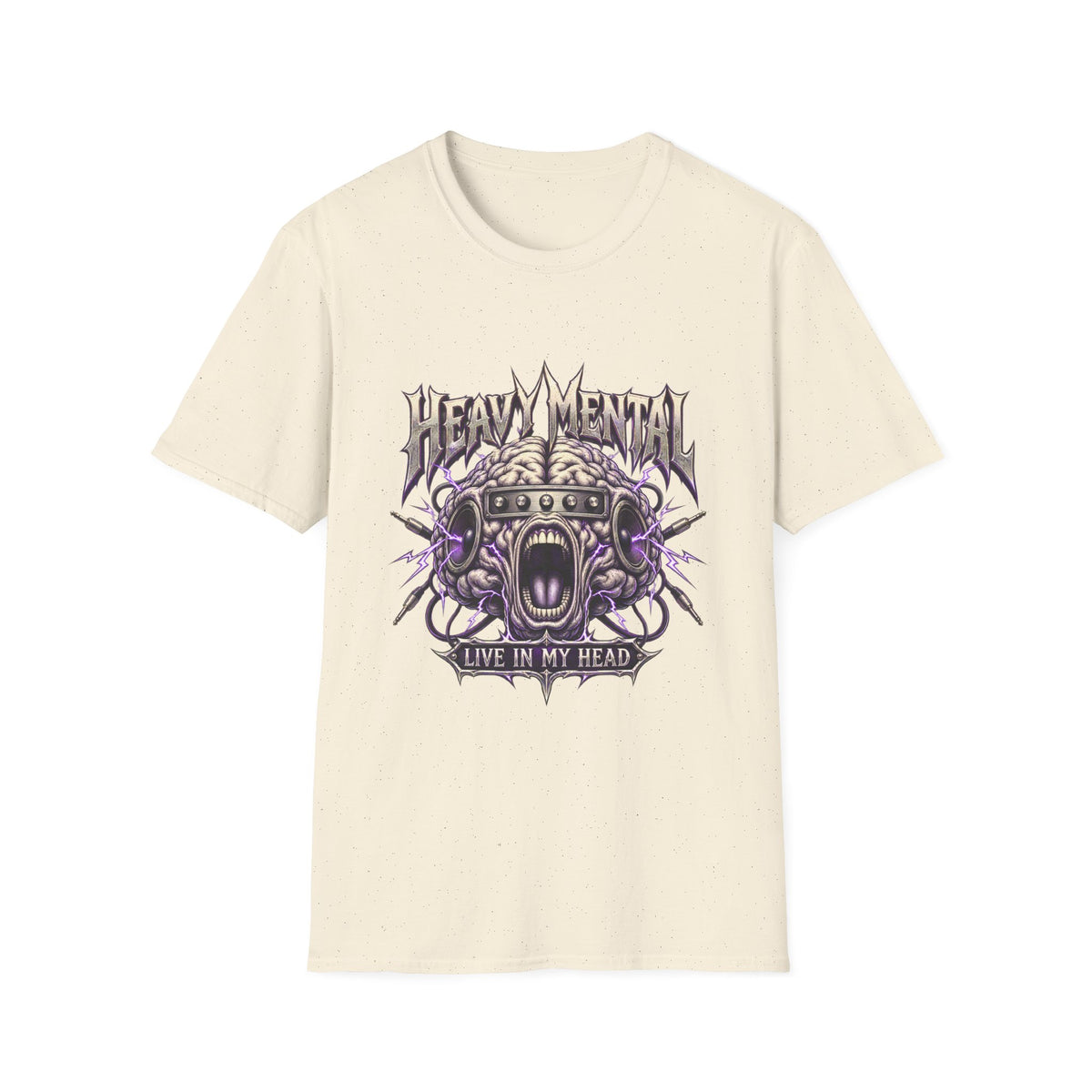 Heavy Mental T-Shirt | Live In My Head' Metal Graphic Tee