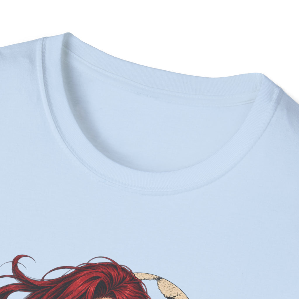 Crimson Dusk | Sexy Gothic Hannya Mask Pin up Woman T-Shirt