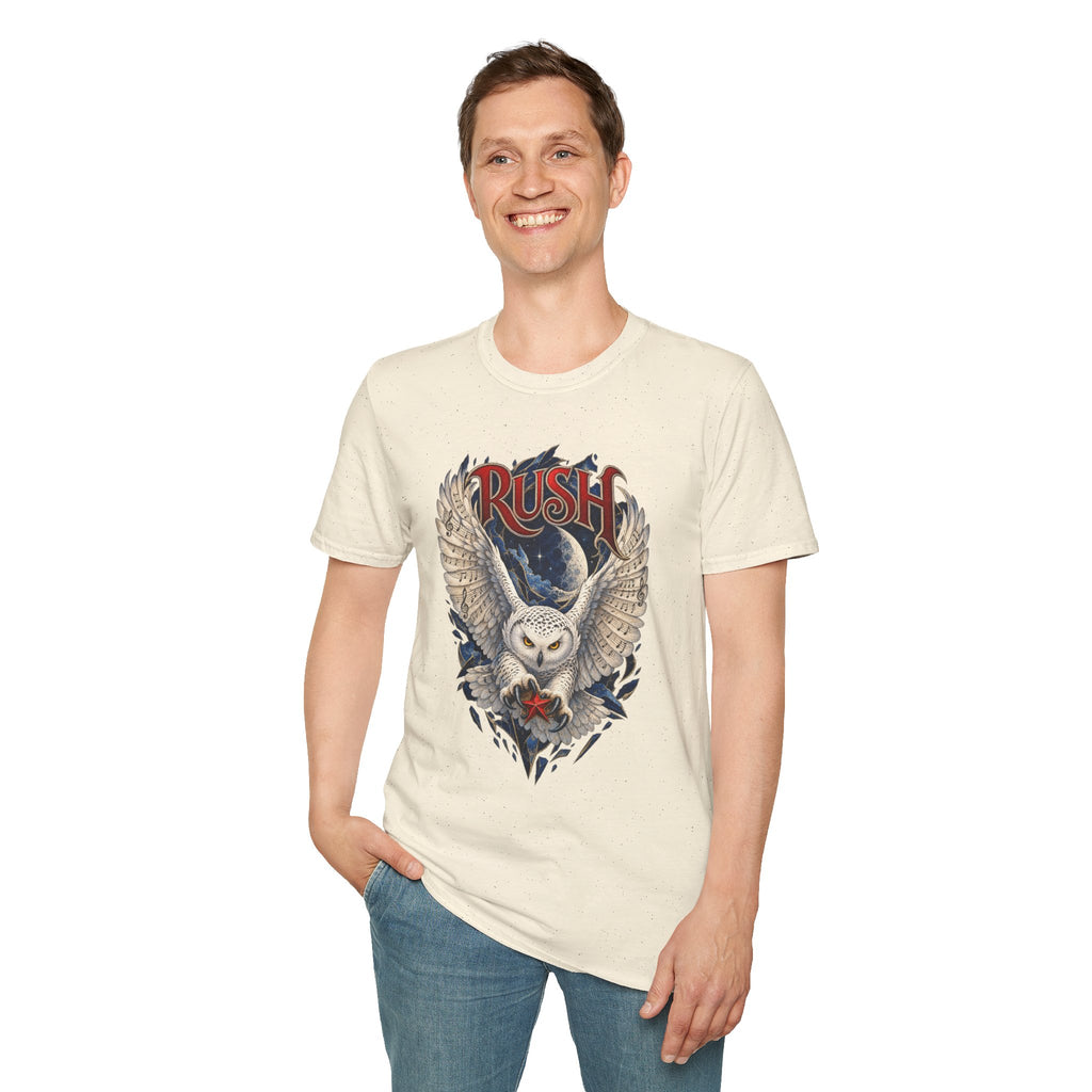 Rush | Fly by Night | Prog Rock | Owl Band Graphic T-Shirt