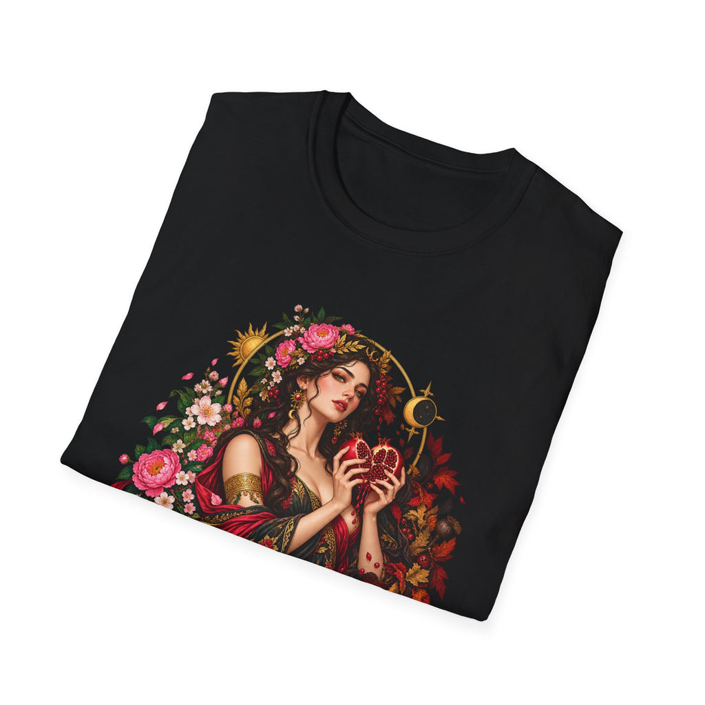 Persephone Greek Mythology T-Shirt, Goddess Pomegranate Bloom on Your Own Terms