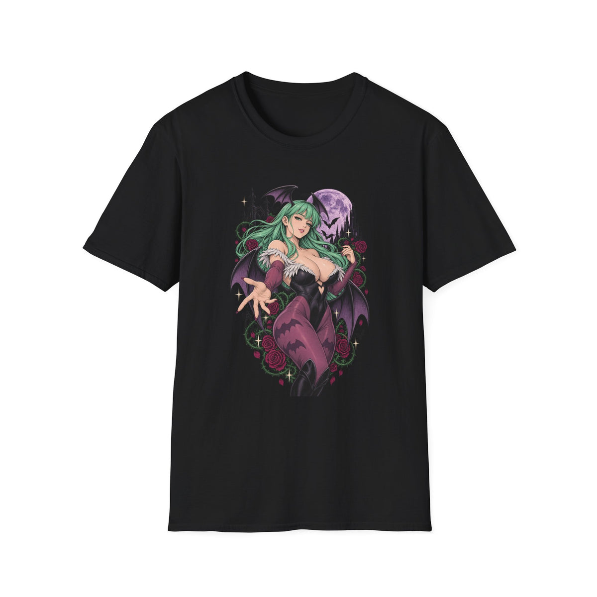 Morrigan | Sexy Succubus Pin Up Girl | Gothic Sorceress Halloween Gamer T-Shirt
