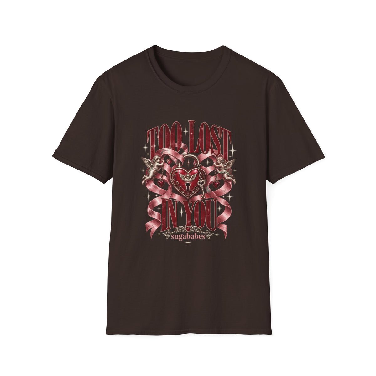 Too Lost In You | Sugababes Vintage Heart & Ribbon Graphic T Shirt