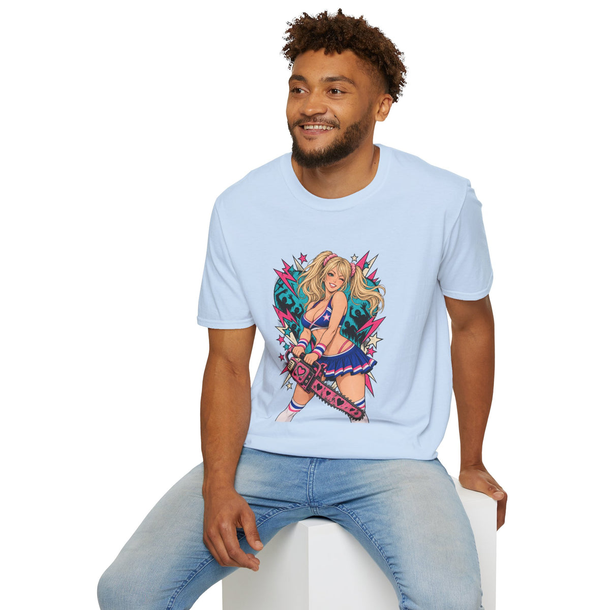 Juliet Starling | Lollipop Chainsaw | Zombie Game | Sexy Pin Up Girl T Shirt