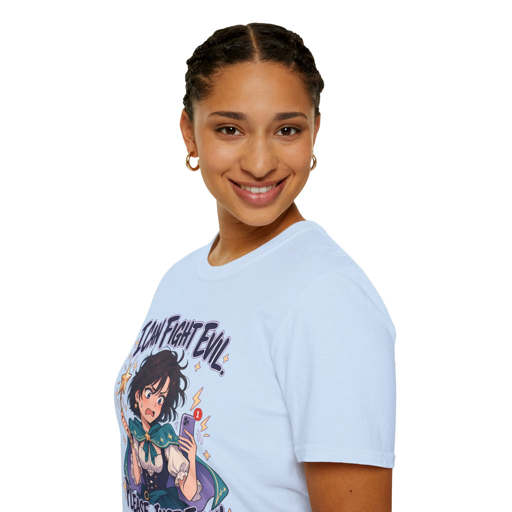Working Witch | I Can Fight Evil, Please Just Email | Cute Anime T Shirt