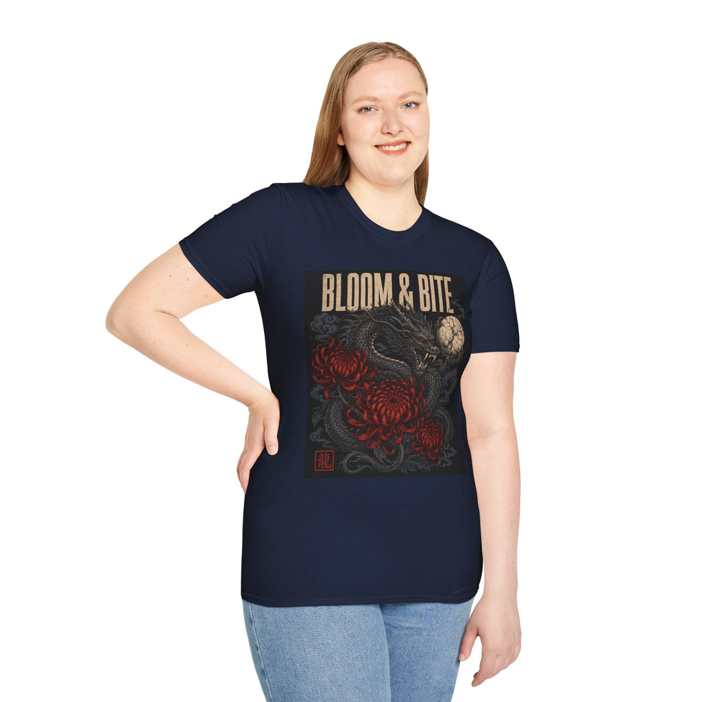 Bloom & Bite Dragon Floral Graphic Tee