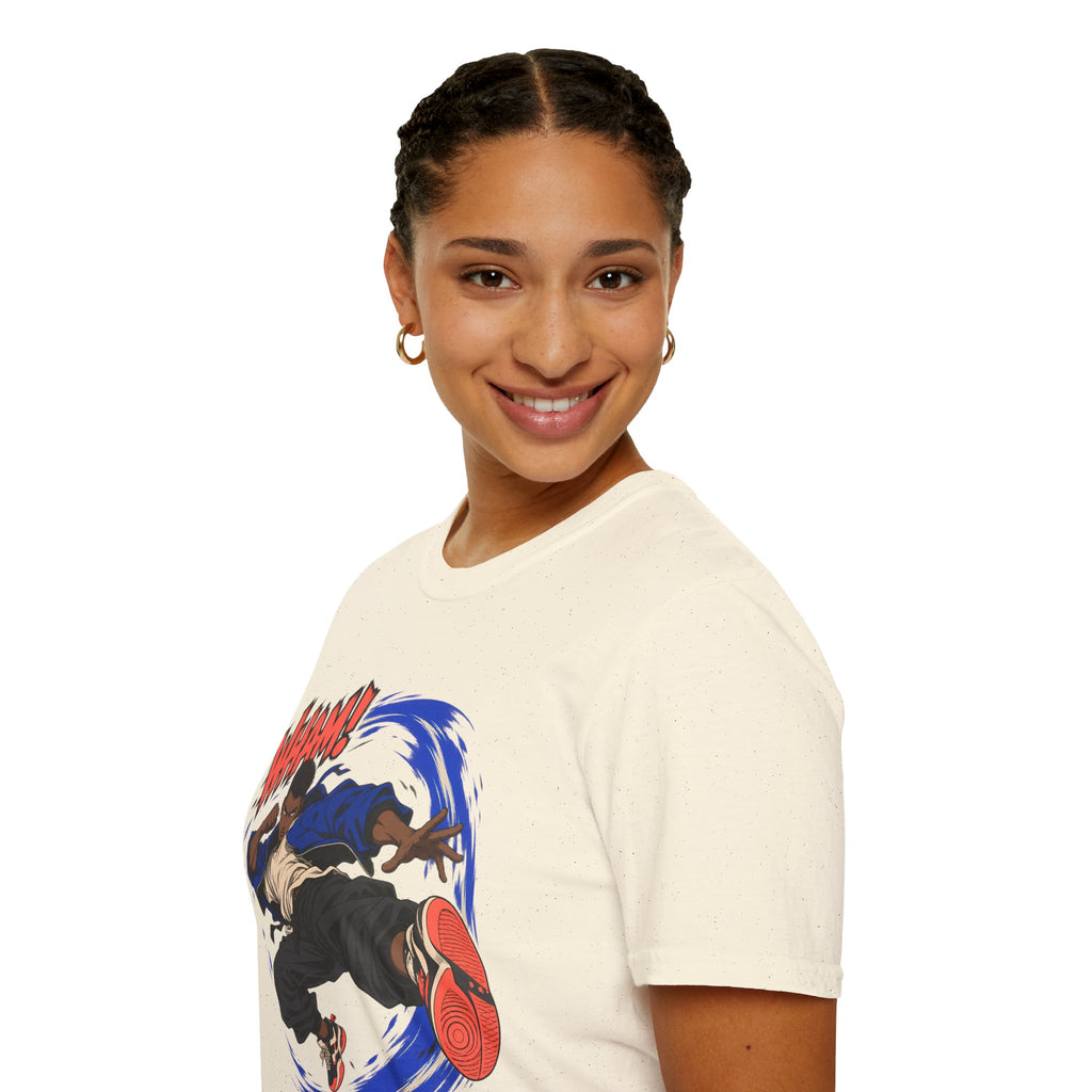 WHAM! | Anime Cartoon Ninja Kick Graphic T Shirt
