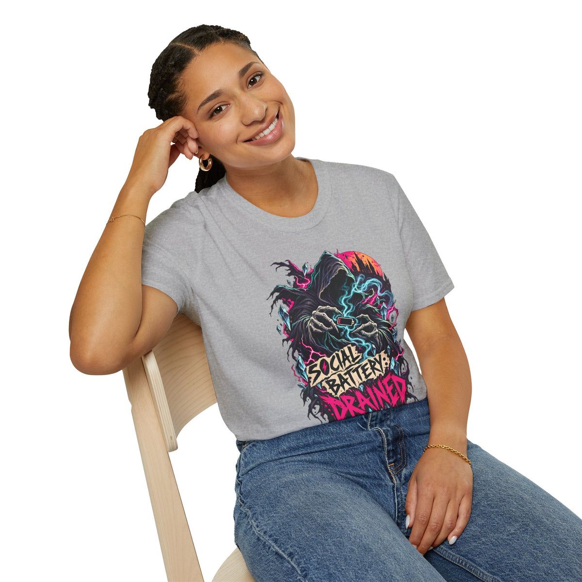 Socially Drained | Dementor | Harry Potter Graphic Tee