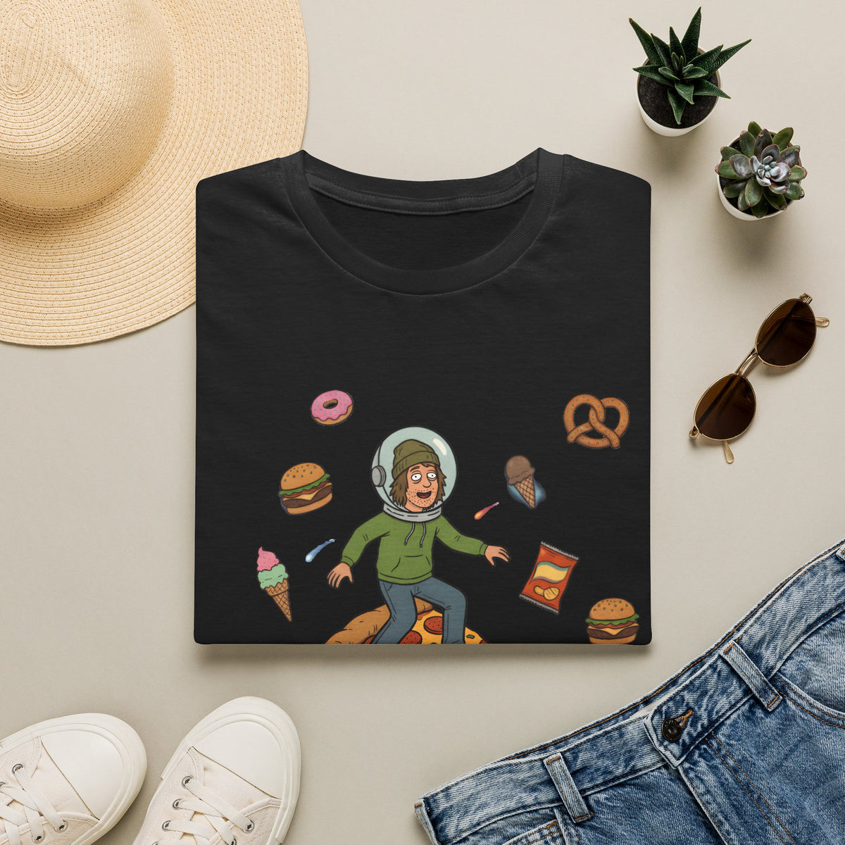 Pizza Ride - T-Shirt, Stoner / Weed Culture Stoner Design