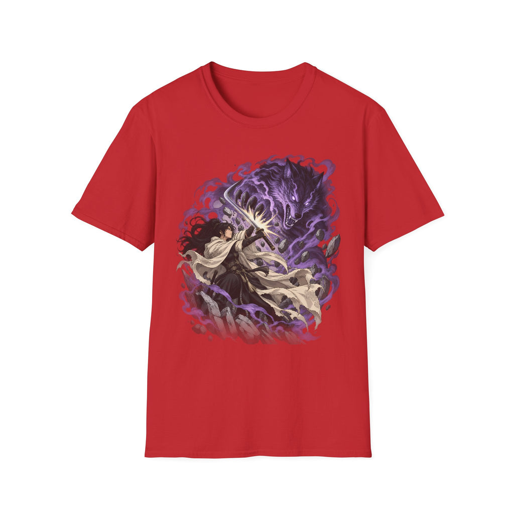 Trial of the Wolf | Samurai Anime Storm Warrior T-Shirt