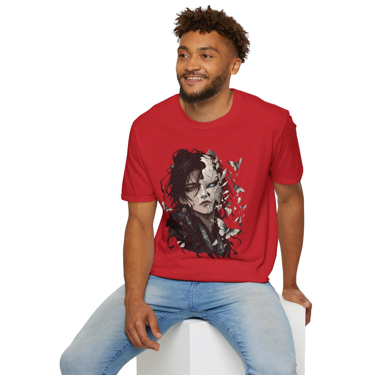 Mask Unfurls | Japanese Anime Style Mask Graphic Shirt